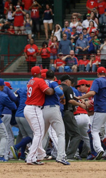 Toronto-Texas feud simmering since playoffs erupts in brawl